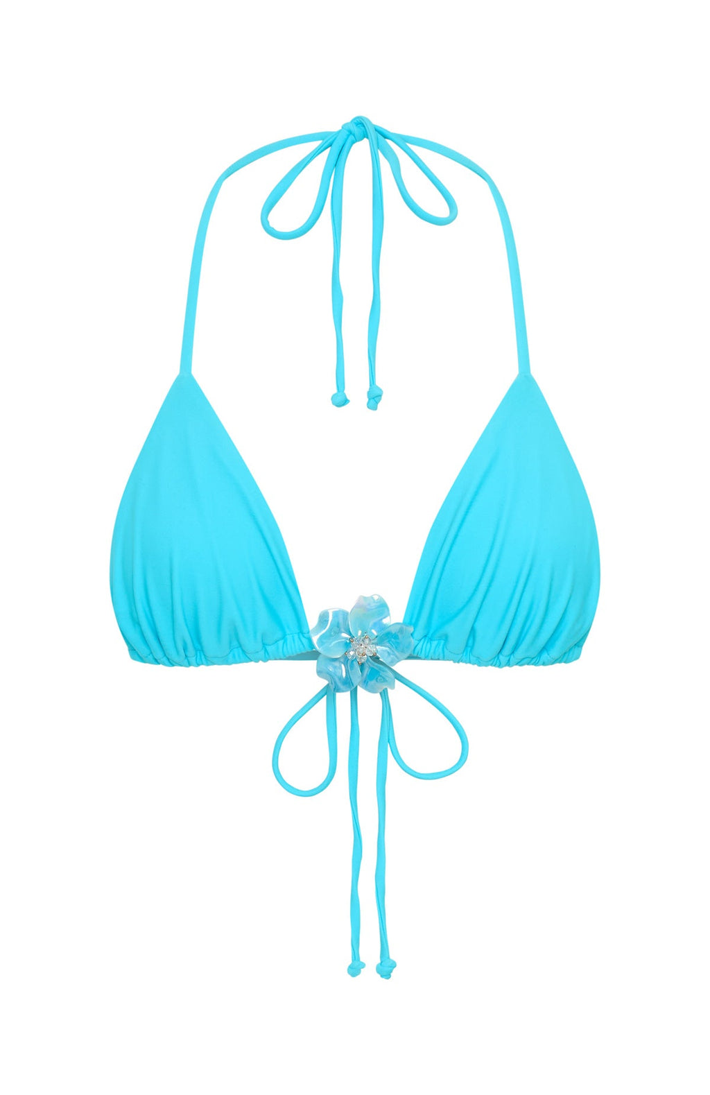White Fox Aluna Bikini Top Paradise Blue