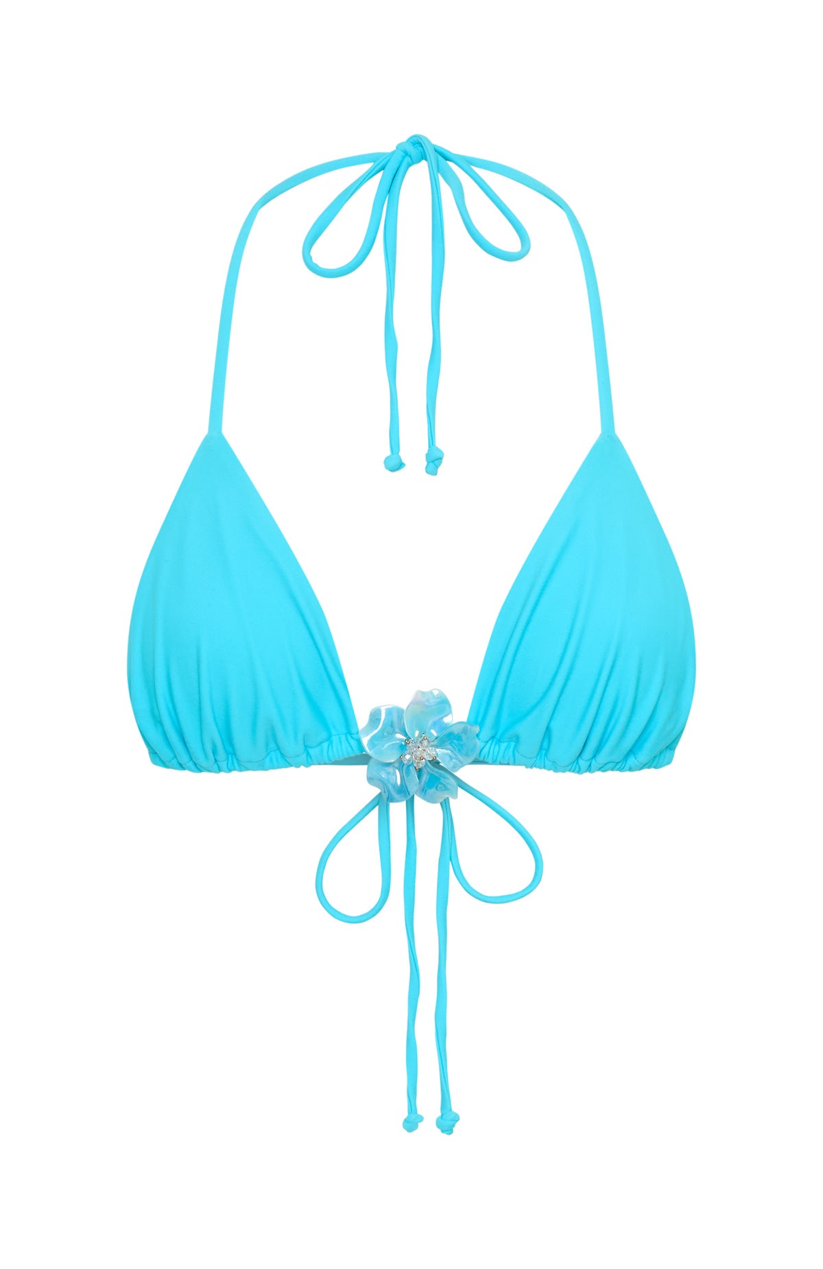 White Fox Aluna Bikini Top Paradise Blue