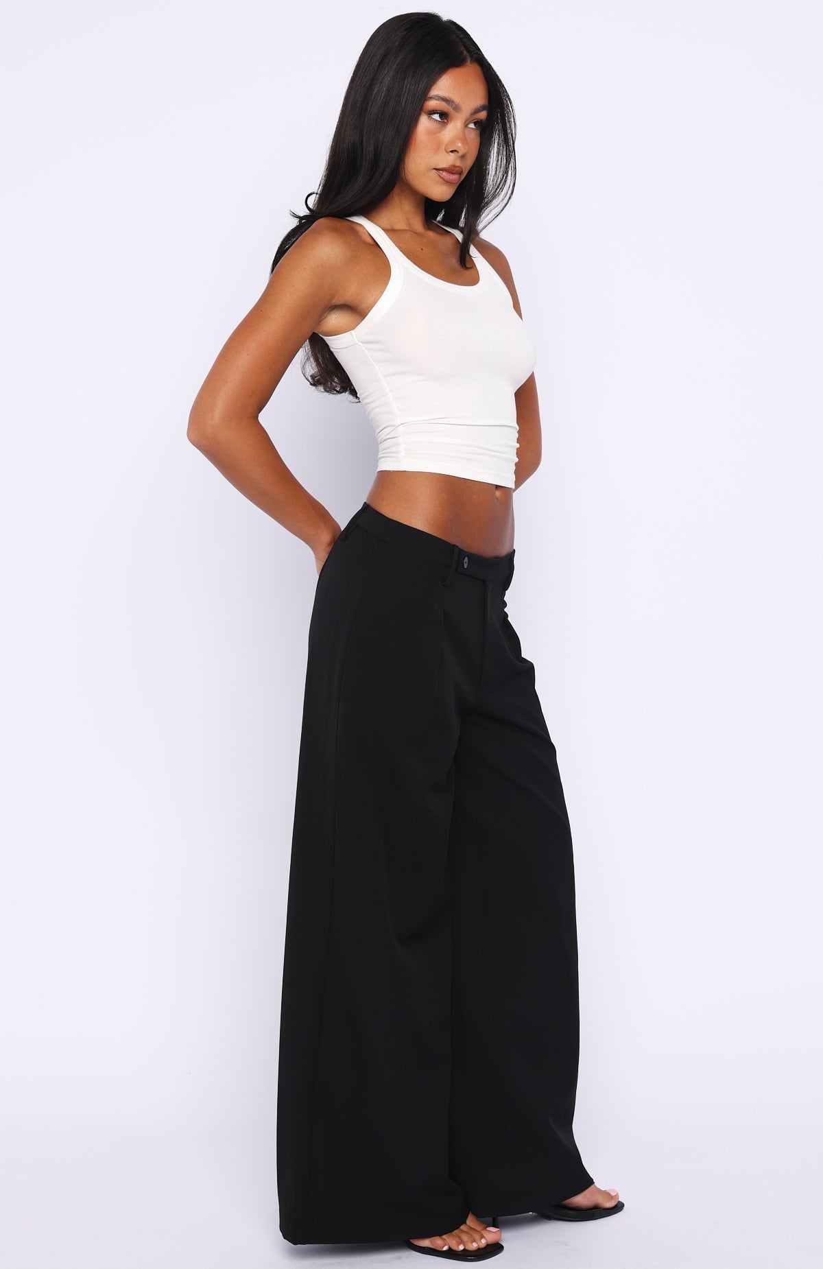 White Fox Not You Pants Black