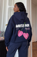 White Fox Club 14 Trinity Oversized Hoodie Navy