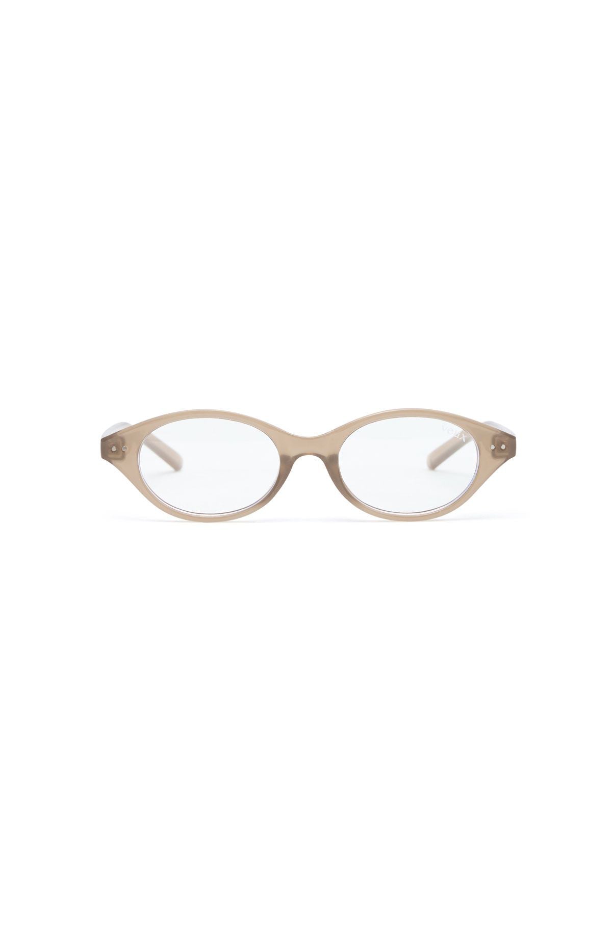 White Fox Rayne Blue Light Glasses Biscuit