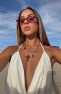 White Fox Adalee Necklace Gold