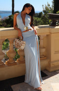 White Fox Marina Whisper Halter Top Ice Blue
