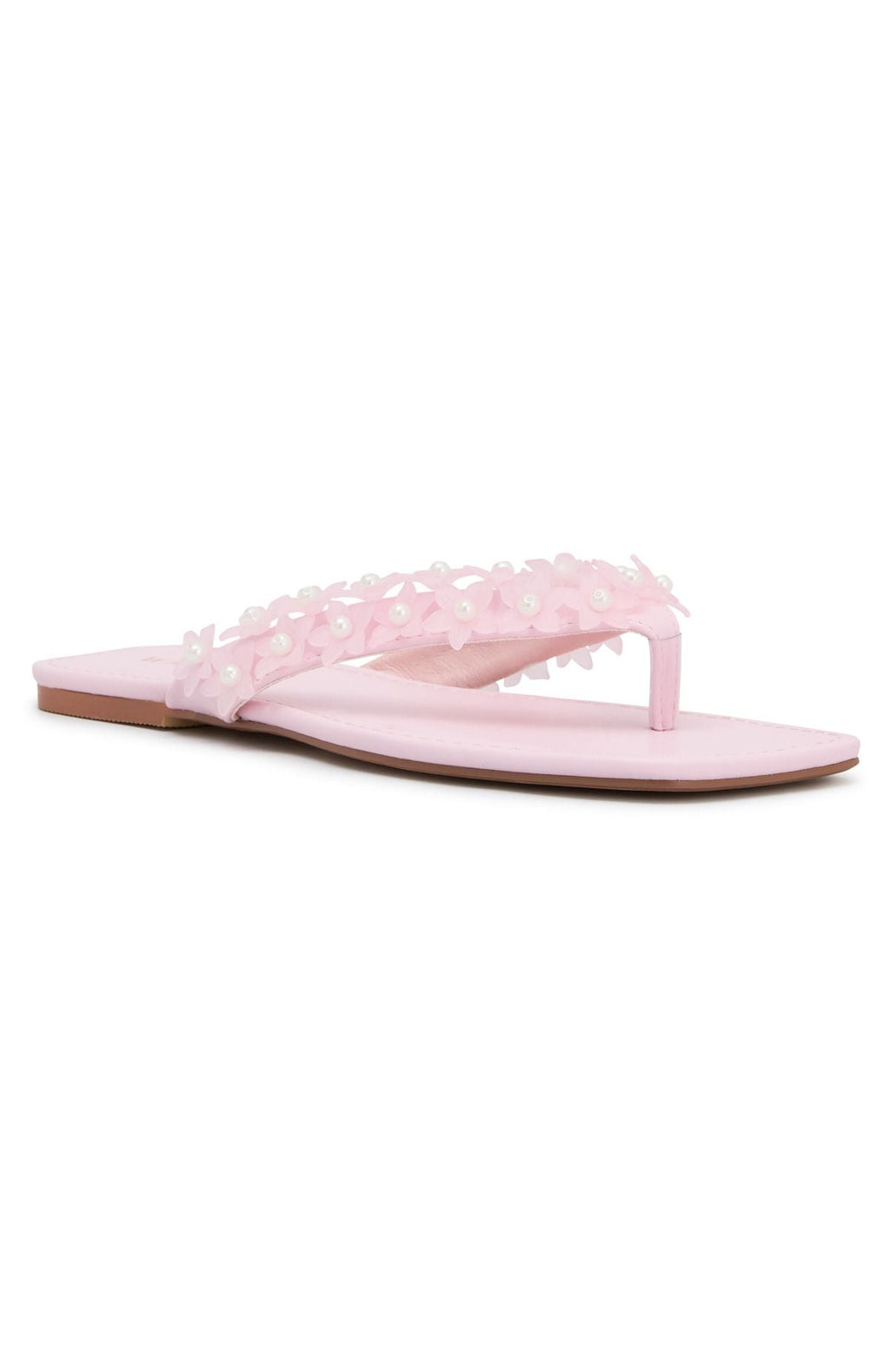 White Fox Lyle Thong Sandals Baby Pink
