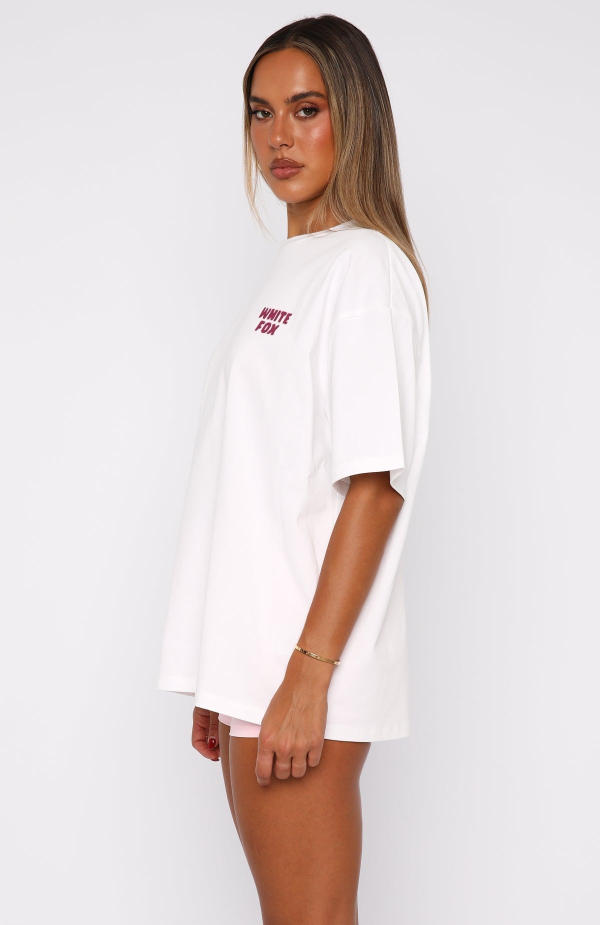 White Fox 11th Street New York Or Nowhere Oversized Tee Berry Blast
