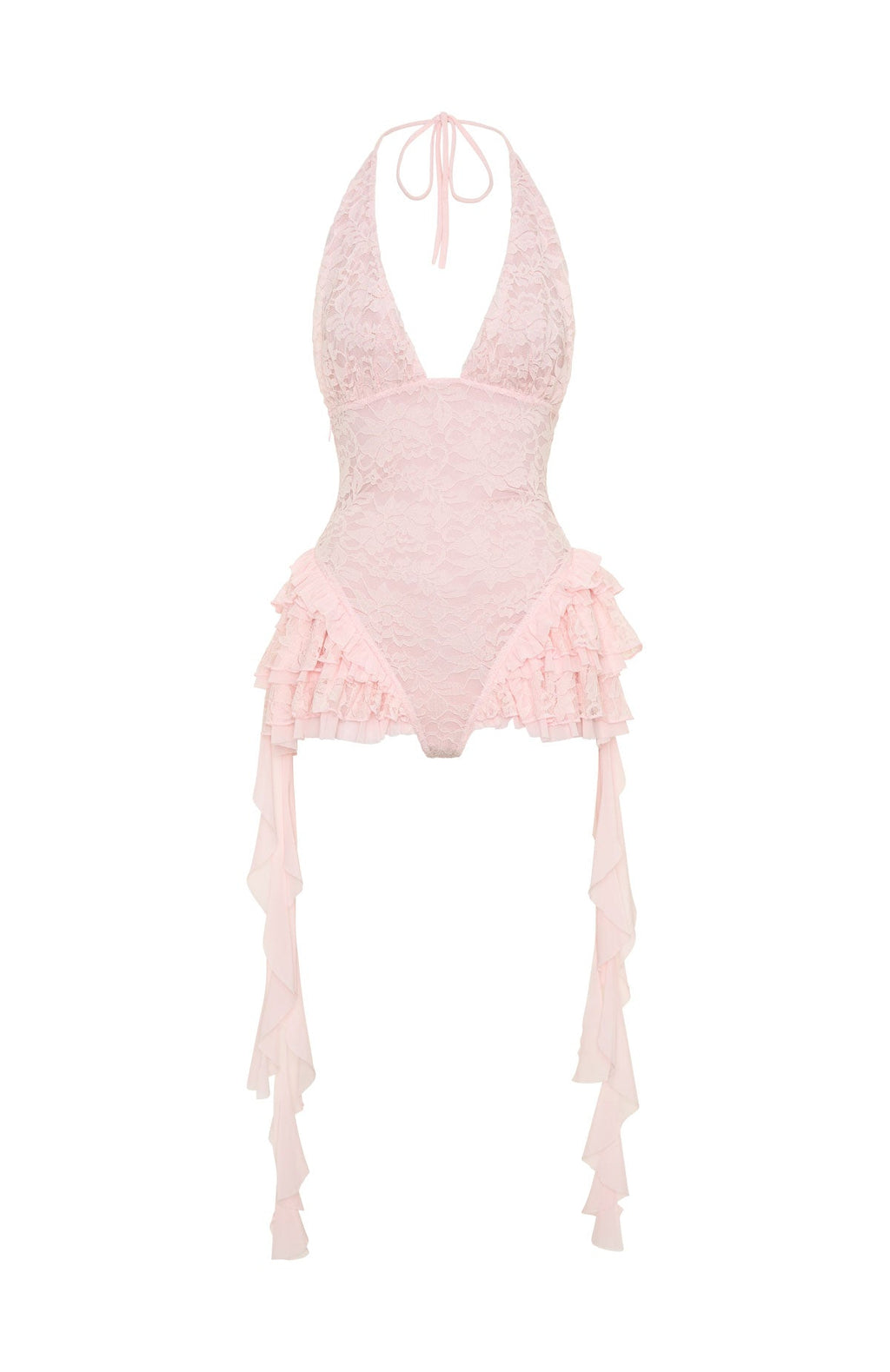 White Fox Found My Rhythm Playsuit Dusty Pink