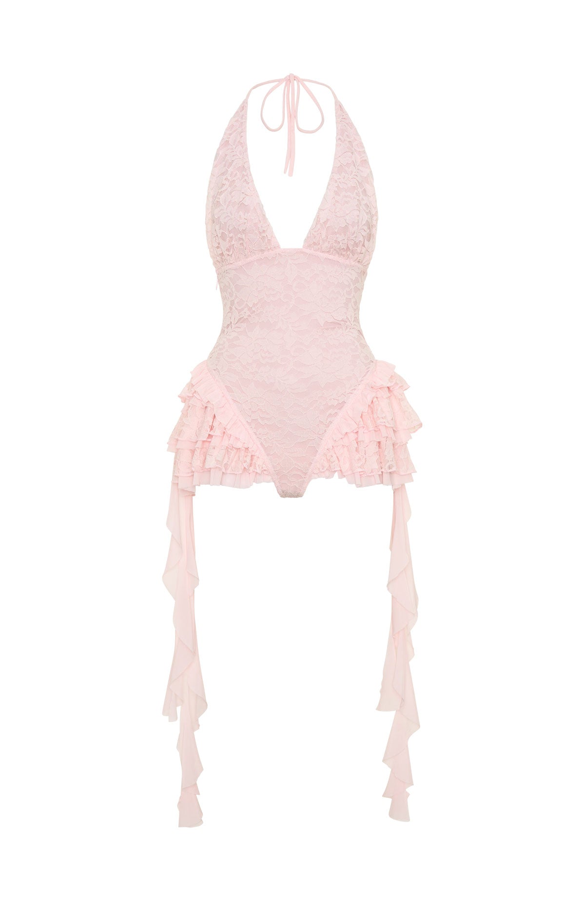 White Fox Found My Rhythm Playsuit Dusty Pink