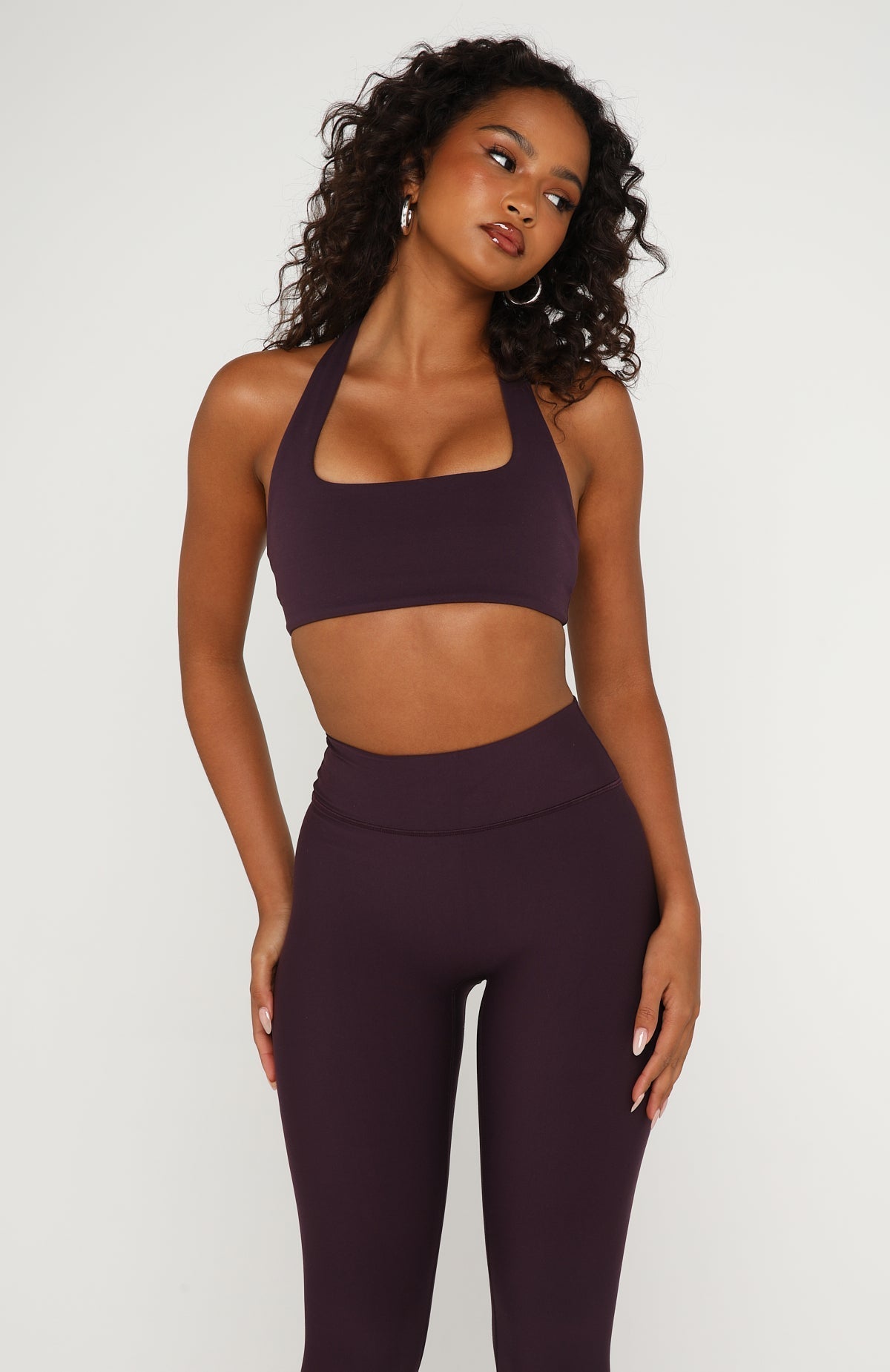 White Fox Physical Sports Bra Midnight Plum