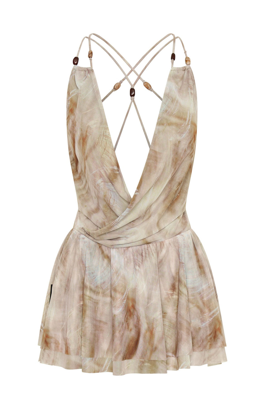 White Fox Good Trouble Mini Dress Duststorm