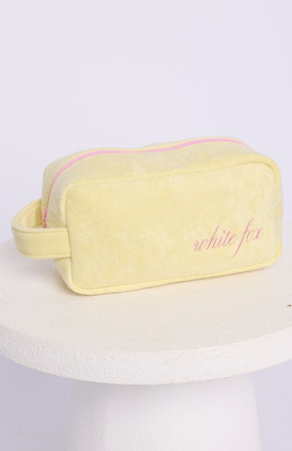 White Fox Lillian Cosmetic Bag Lemon
