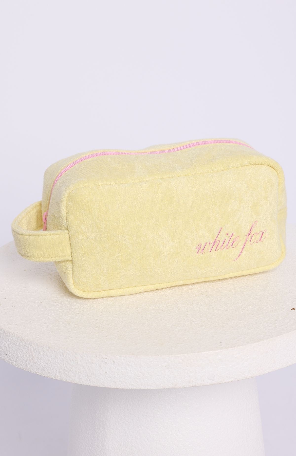 White Fox Lillian Cosmetic Bag Lemon