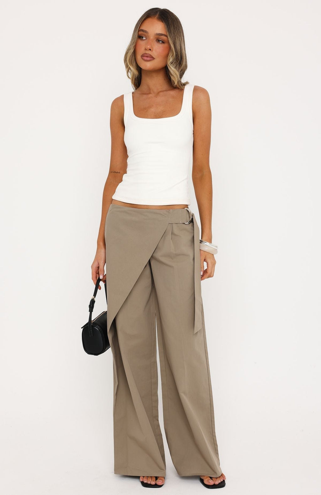 White Fox Suit Yourself Pants Taupe
