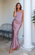 White Fox Love This Feeling Maxi Dress Mocha