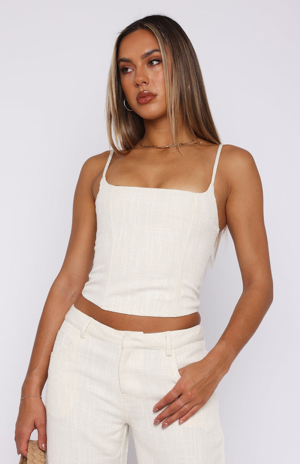 White Fox Head Rush Bustier Cream