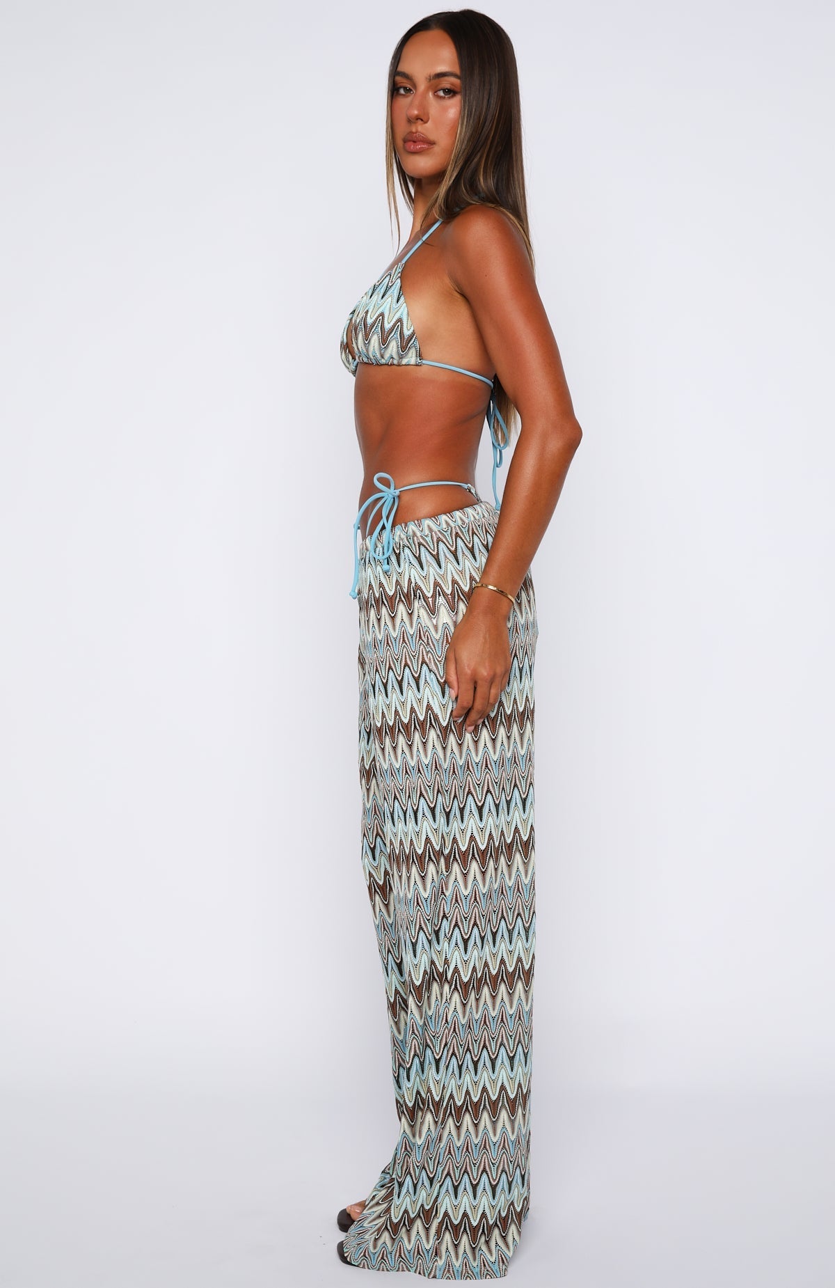 White Fox Doll Behaviour Pants Ocean Waves