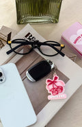 White Fox Lucky Thirteen Cheyenne Keychain Pink