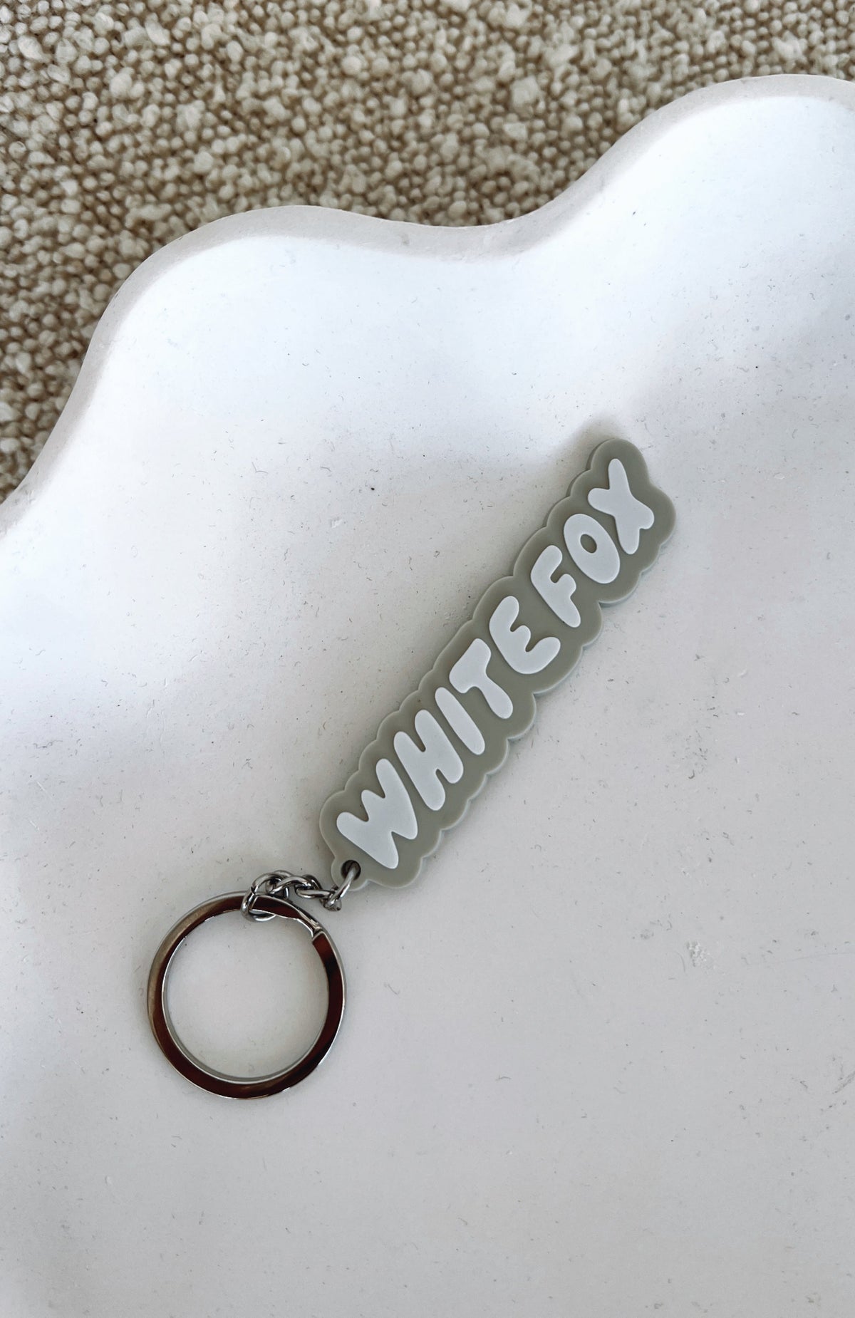 White Fox I've Got You Keychain Moon