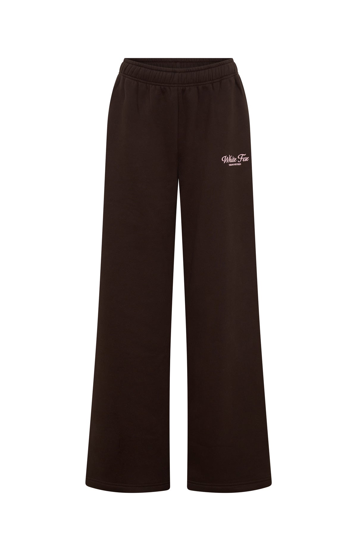 White Fox Verano Sixteen Lilia Wide Leg Sweatpants Chocolate