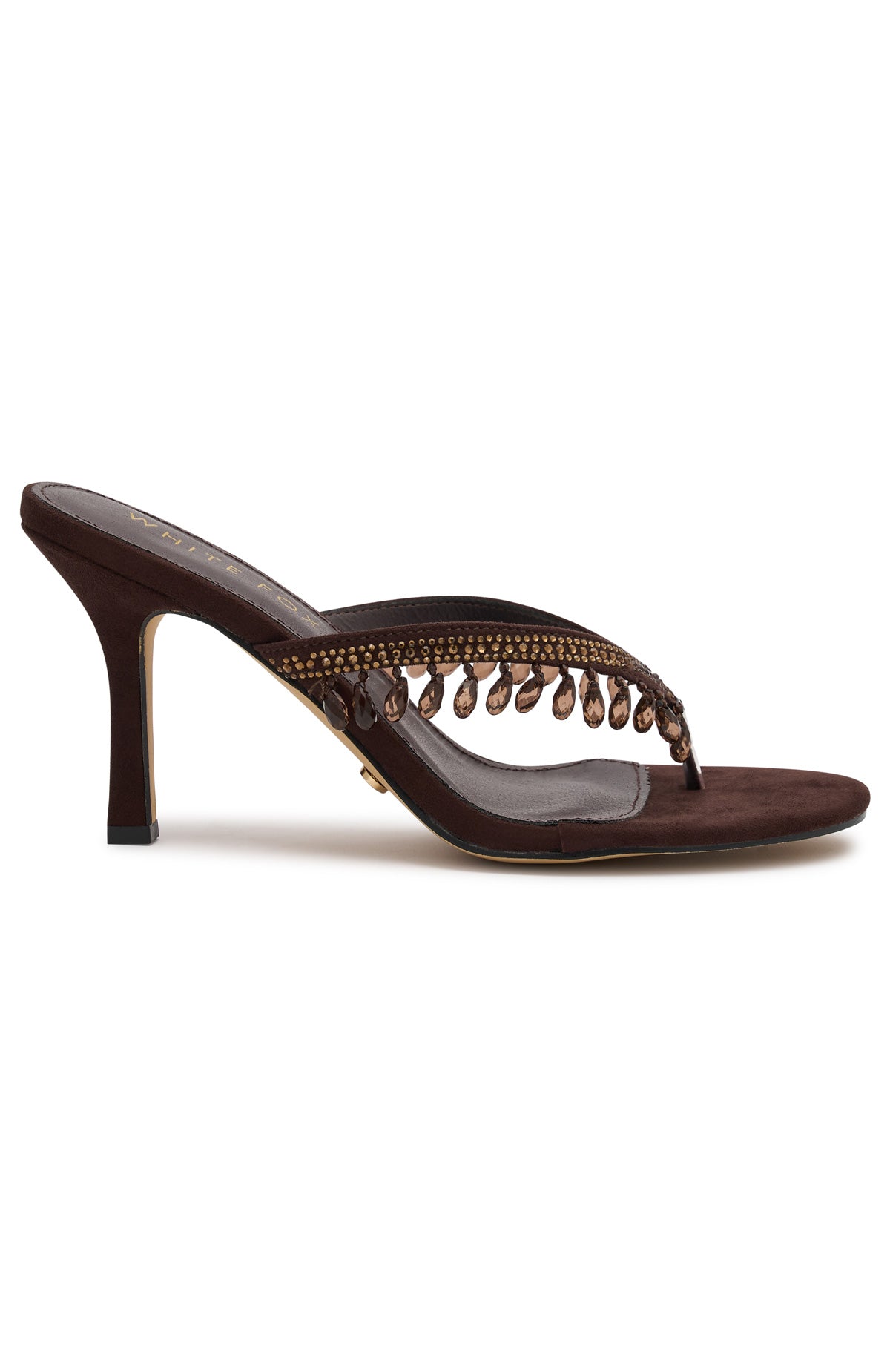 White Fox Jackie Mules Chocolate