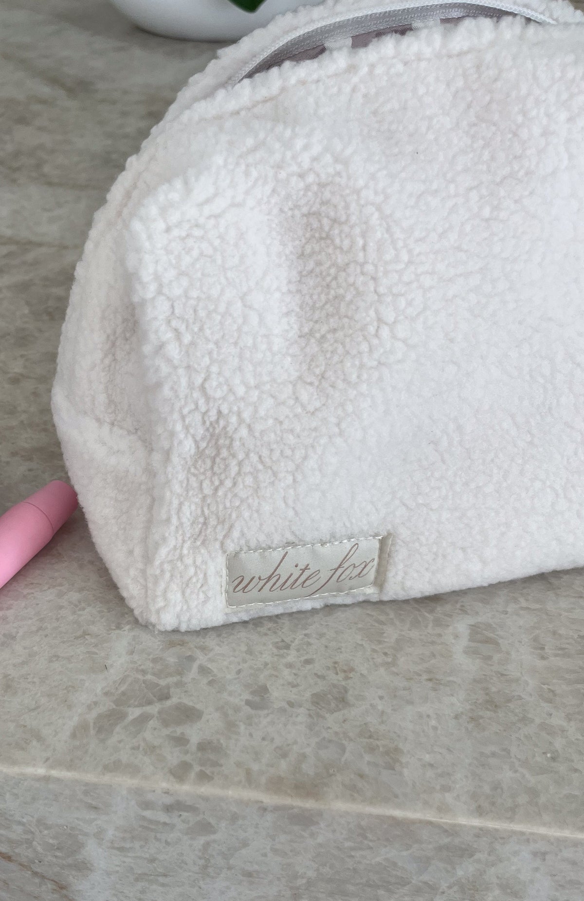 White Fox Kofi Cosmetic Bag Cream
