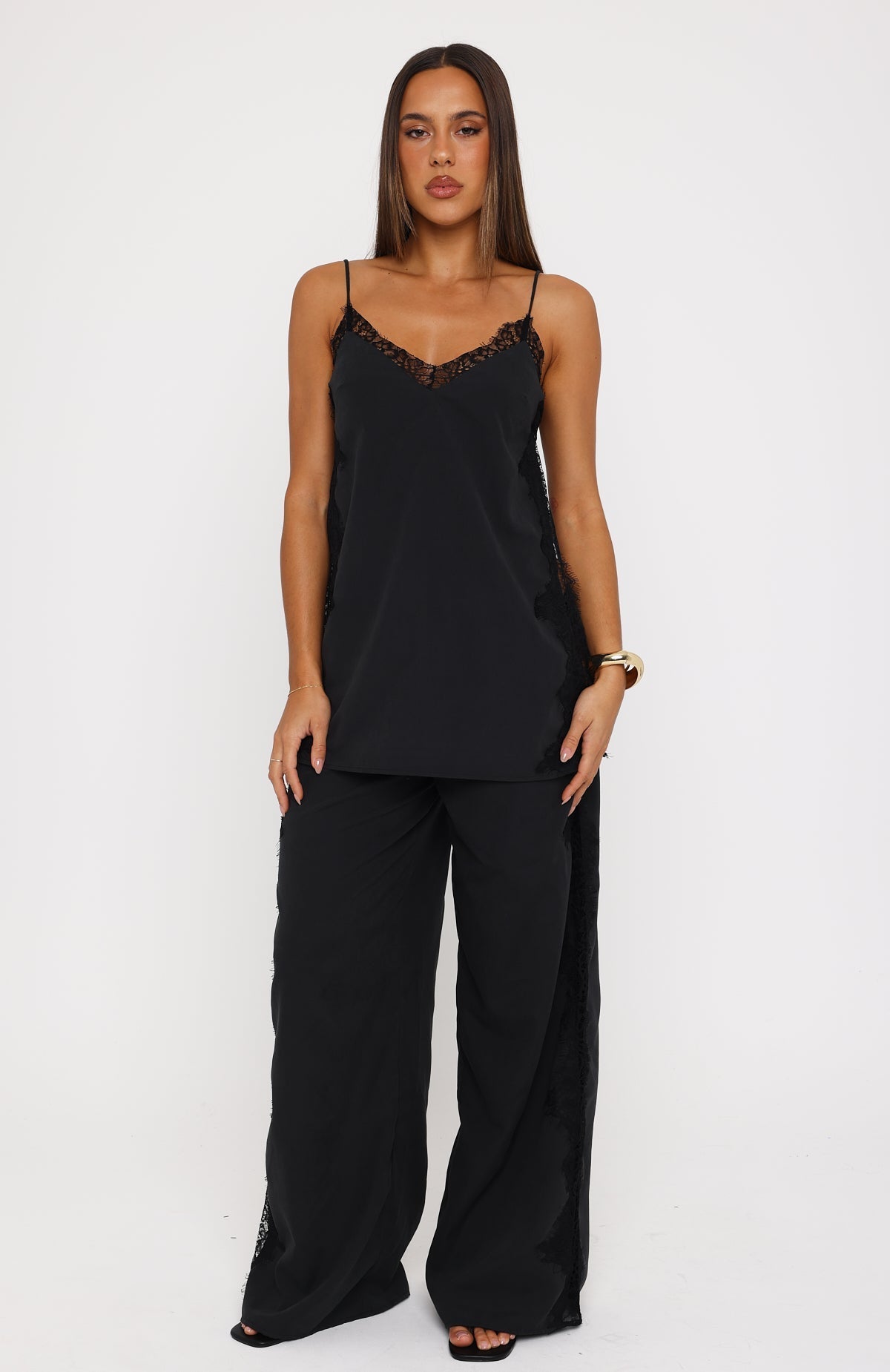 White Fox Porcelain Nights Top Black