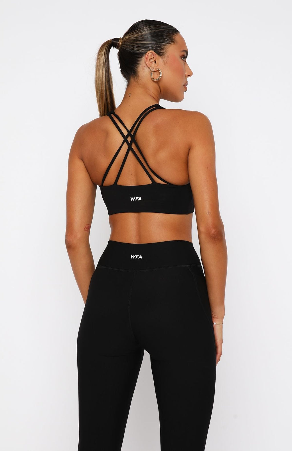 White Fox Stamina Sports Bra Black