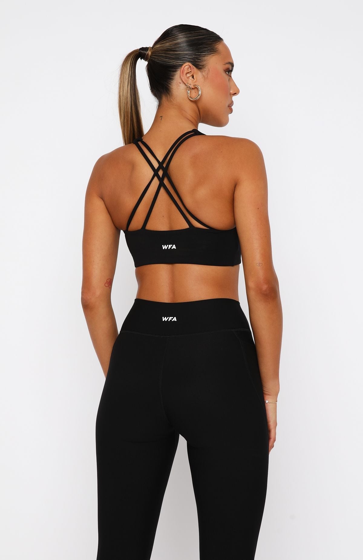 White Fox Stamina Sports Bra Black