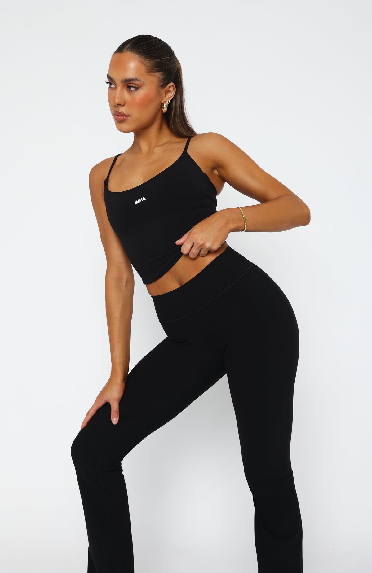 White Fox More Energy Active Tank Black