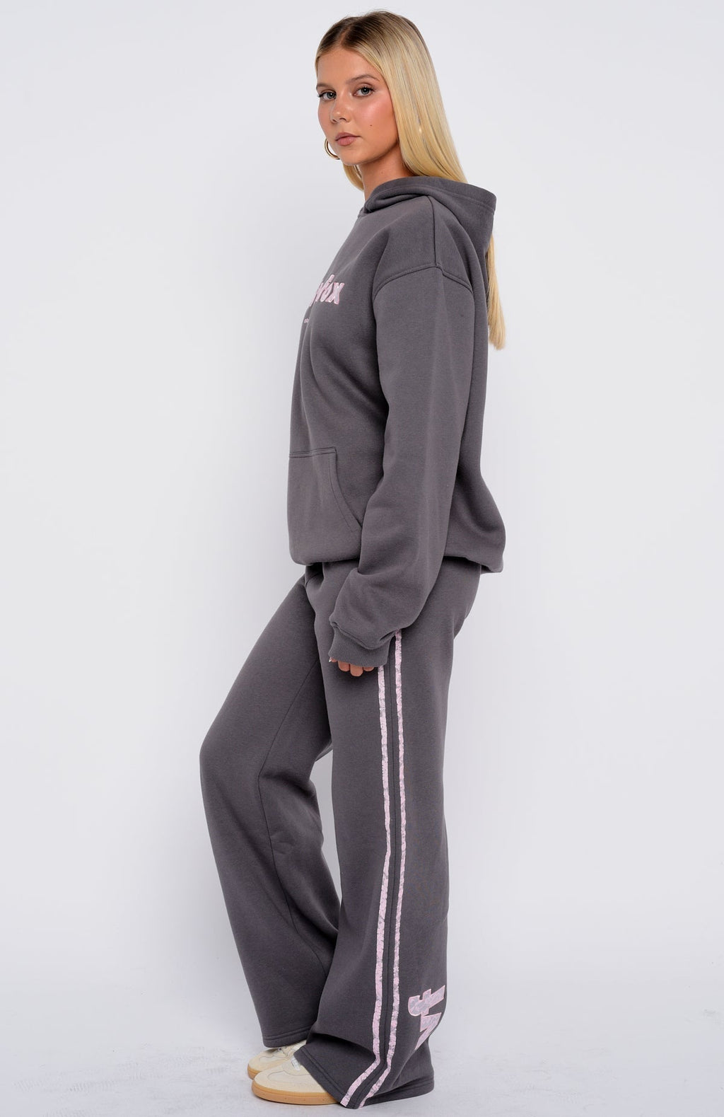 White Fox Gave You Everything Wide Leg Sweatpants Volcanic
