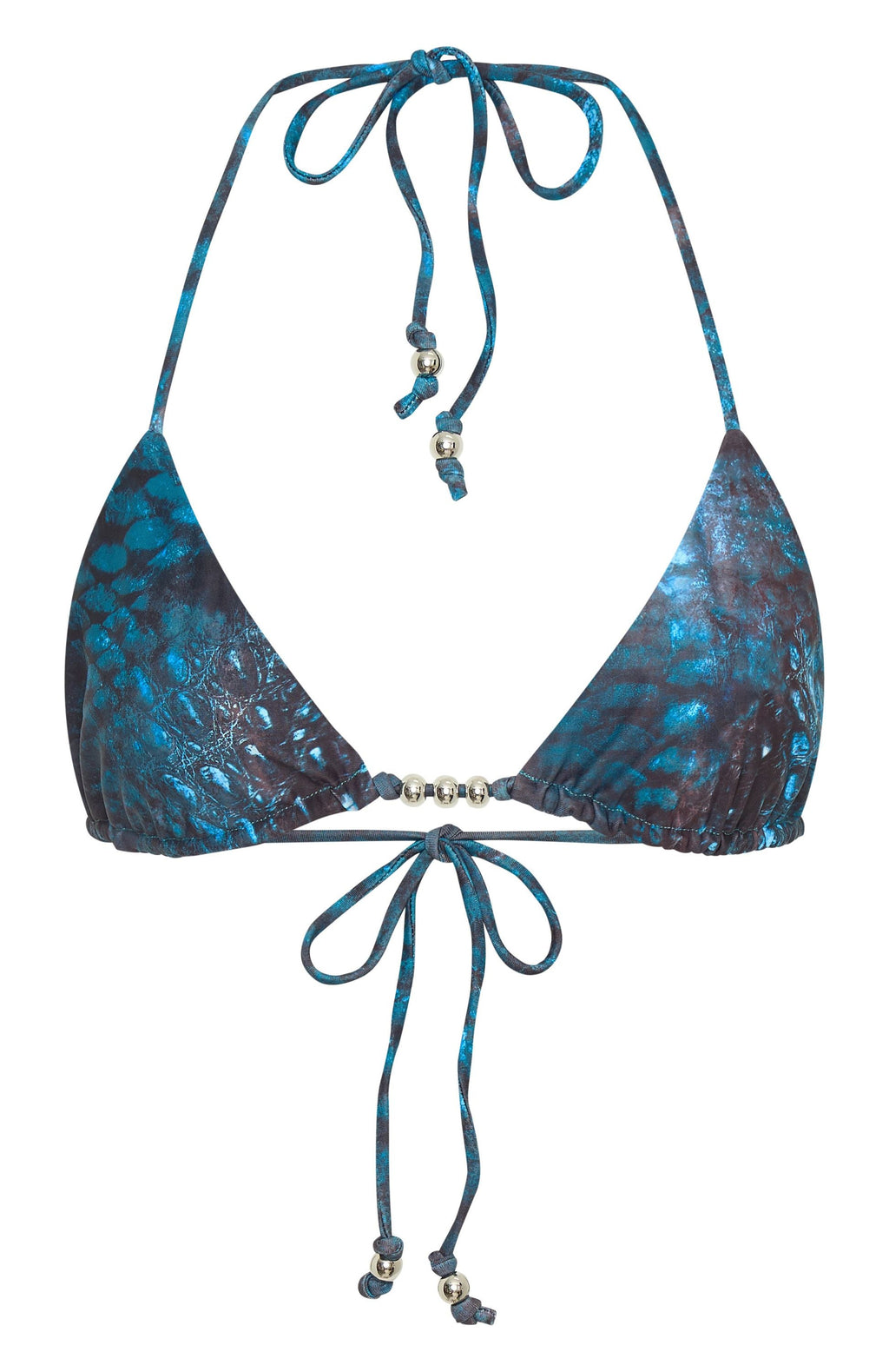 White Fox Summer Anthem Bikini Top Venomous Blue