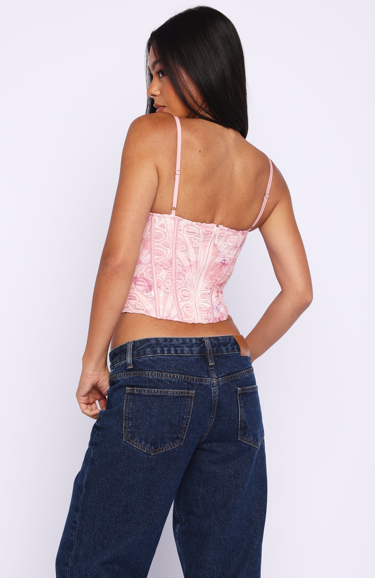 White Fox Resort Getaway Bustier Pink