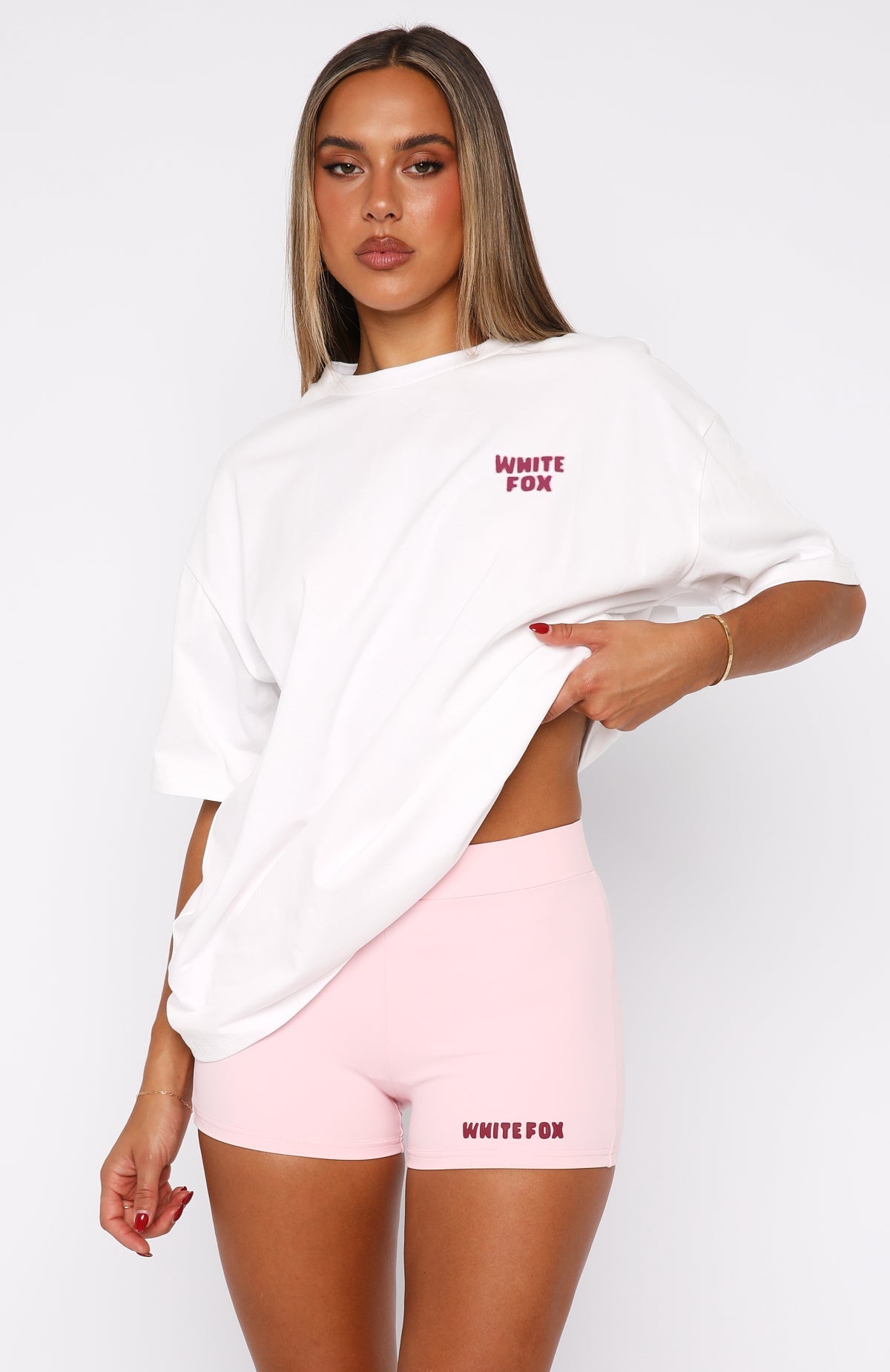 White Fox 11th Street City Girl At Heart Bike Shorts Strawberry Whip