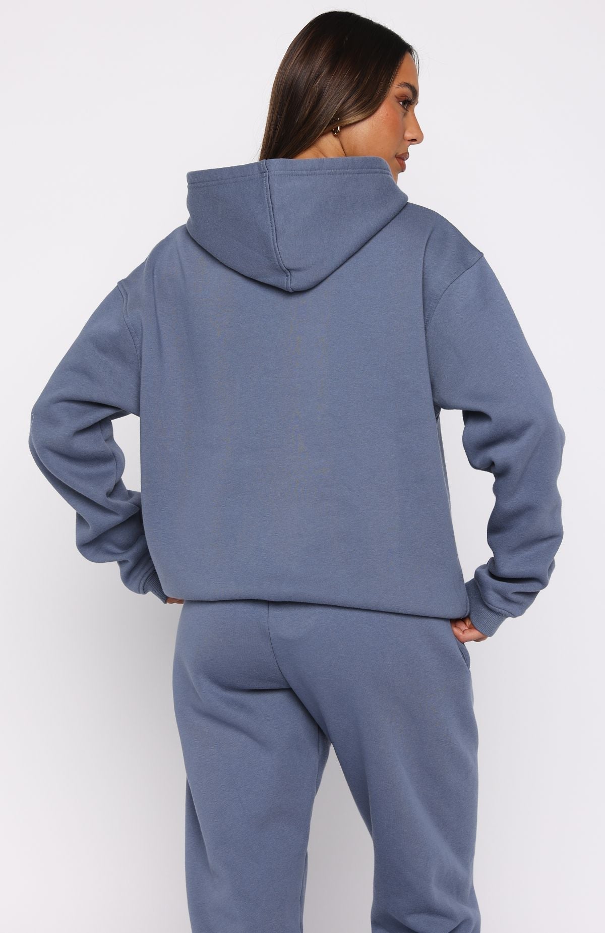 White Fox From The Archives Lexi Oversized Hoodie Ocean