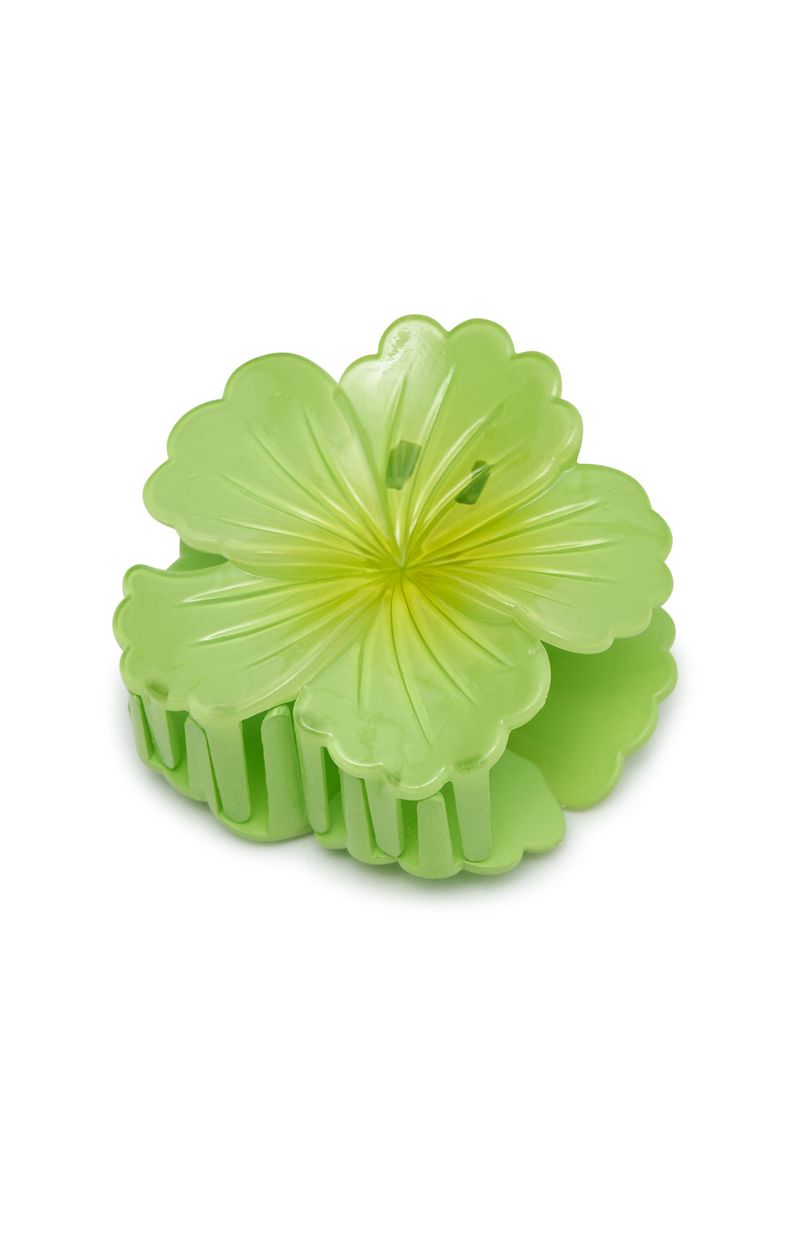 White Fox Celia Hair Clip Lime