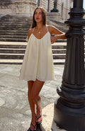 White Fox Whimsical Feelings Mini Dress Off White