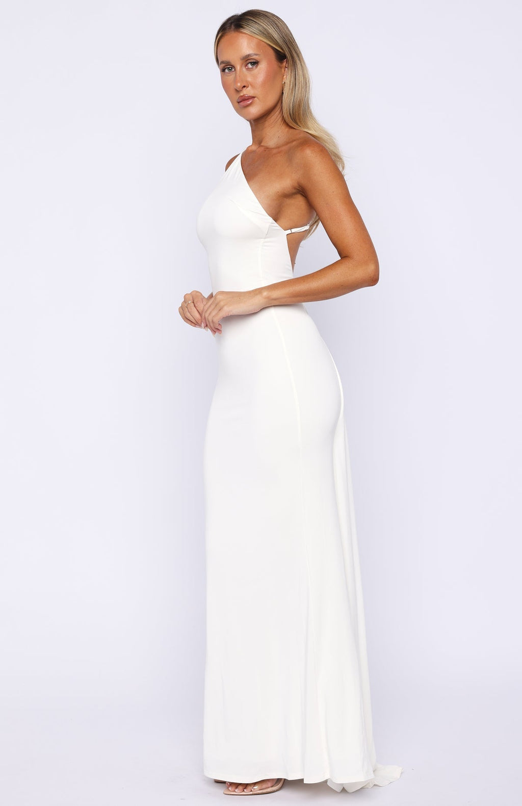 White Fox Our Love Story Maxi Dress Off White
