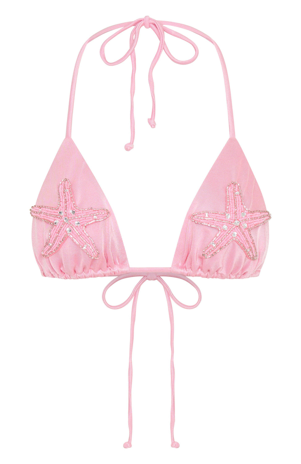 White Fox Starry Shores Bikini Top Blush Pink