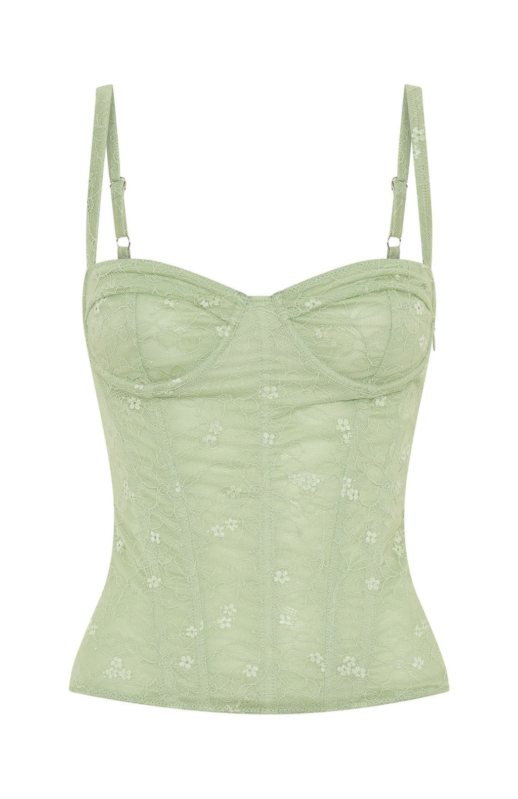 White Fox All The Thrills Bustier Sage