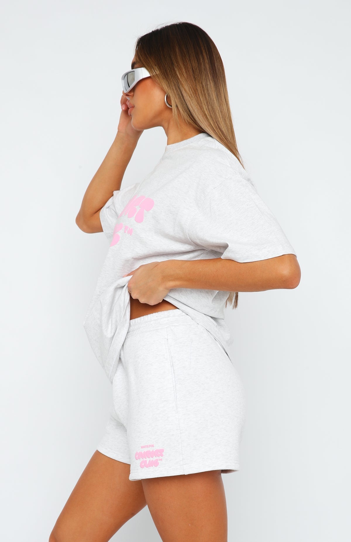 White Fox Comfort Club Lounge Shorts Mist