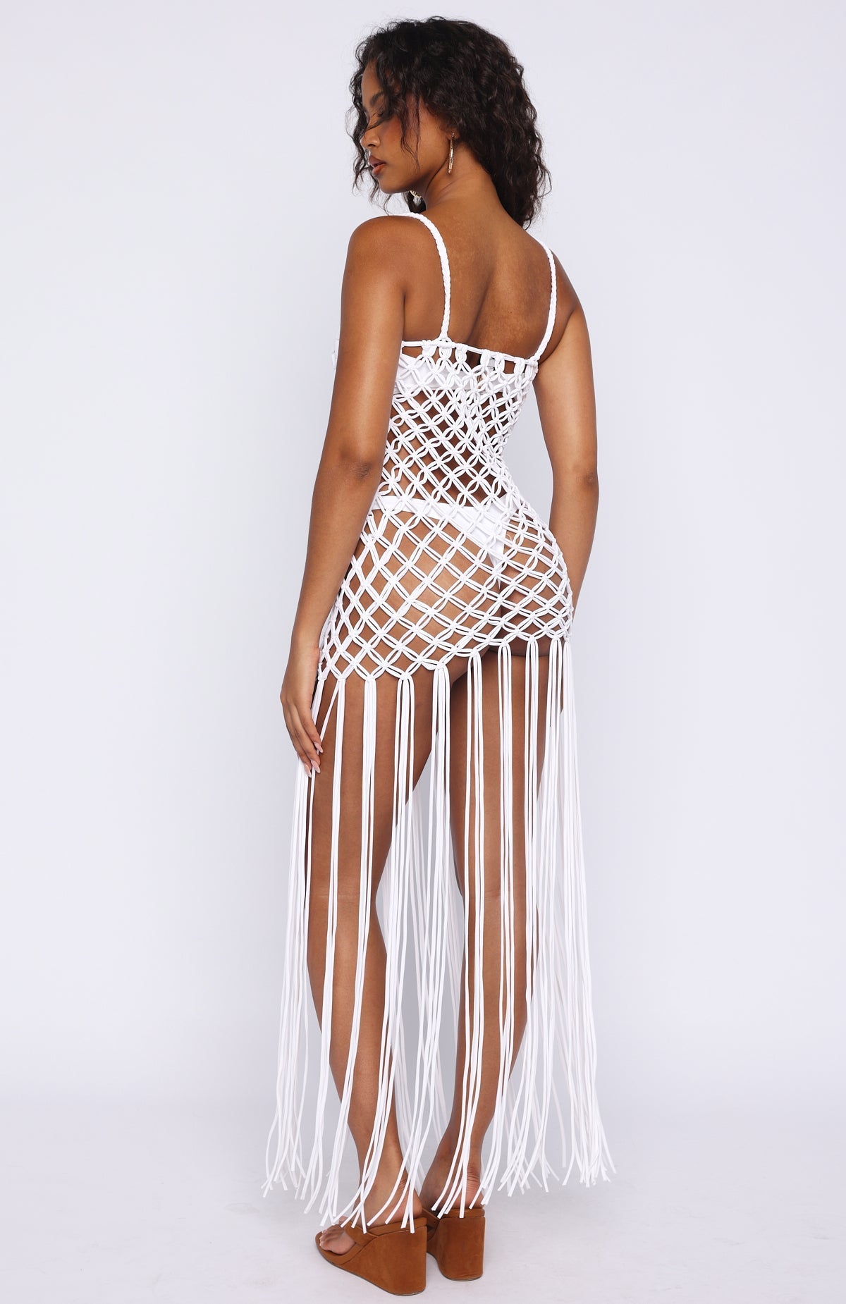 White Fox Sol Love Maxi Dress White