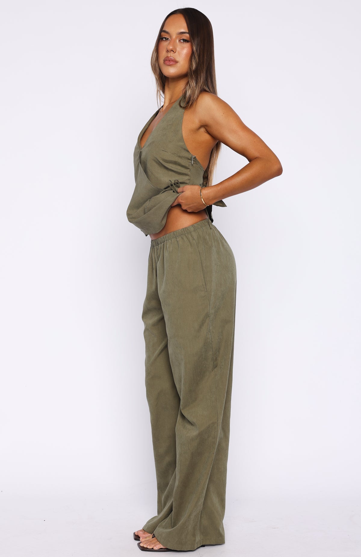 White Fox Take A Stance Pants Olive