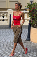 White Fox Still Yours Relaxed Shorts Military Green