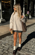 White Fox Winter's Chill Knit Sweater Oat