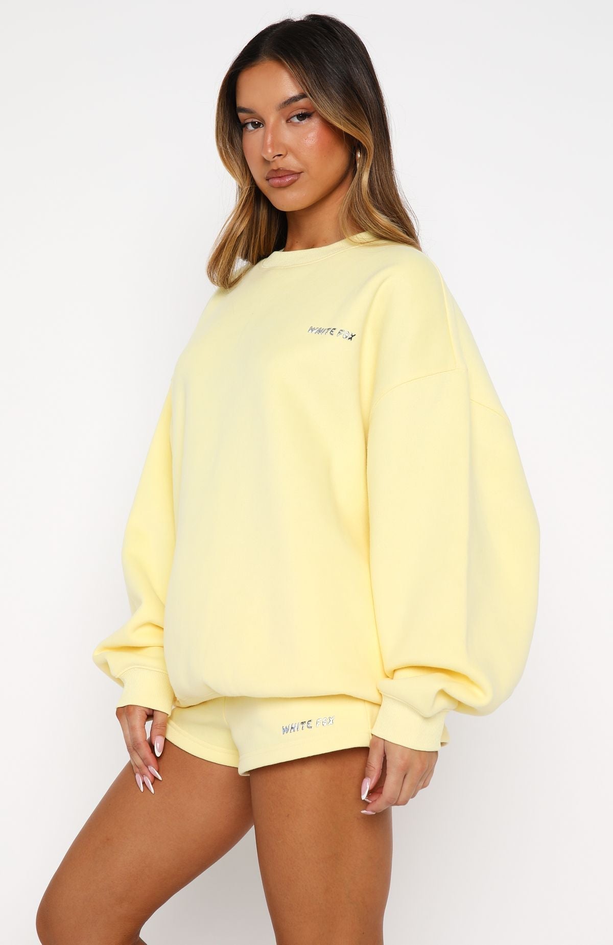 White Fox Test Drive Lounge Shorts Lemon