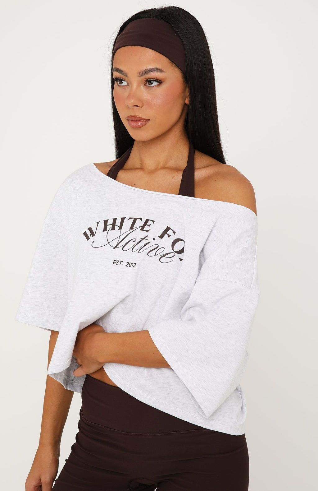 White Fox Studio Headband Dark Chocolate