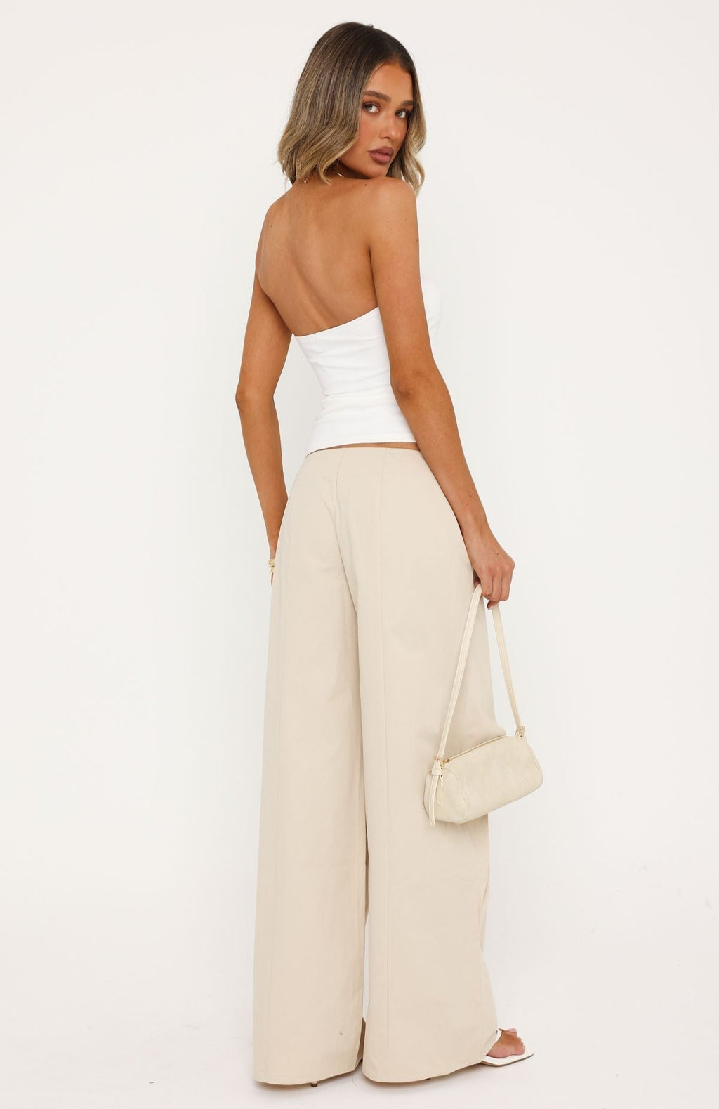 White Fox Suit Yourself Pants Beige