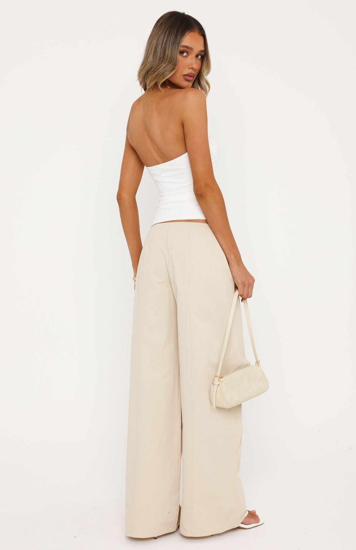 White Fox Suit Yourself Pants Beige