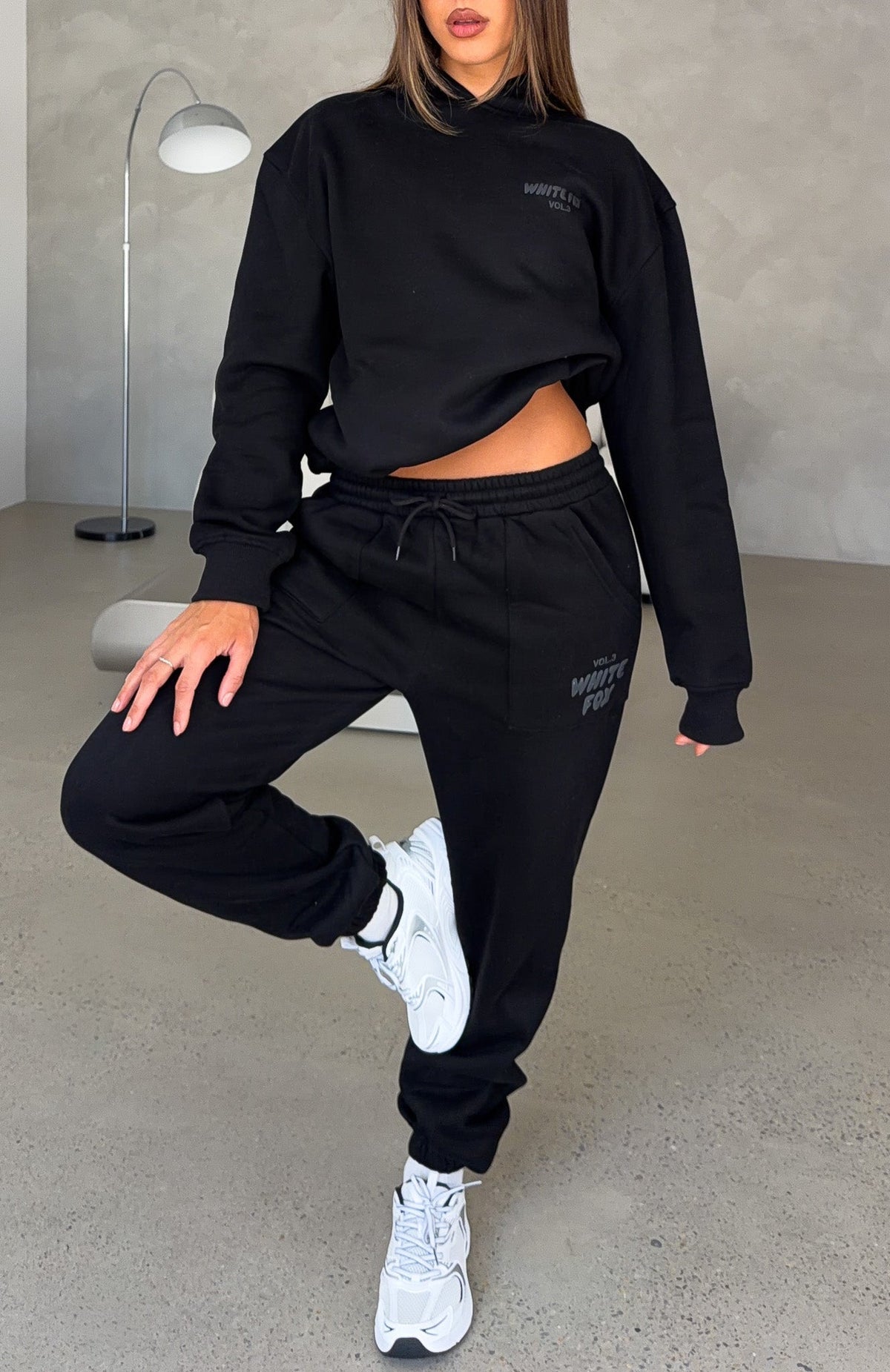 White Fox Offstage Sweatpants Onyx