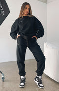 White Fox Not An Issue Sweatpants Black