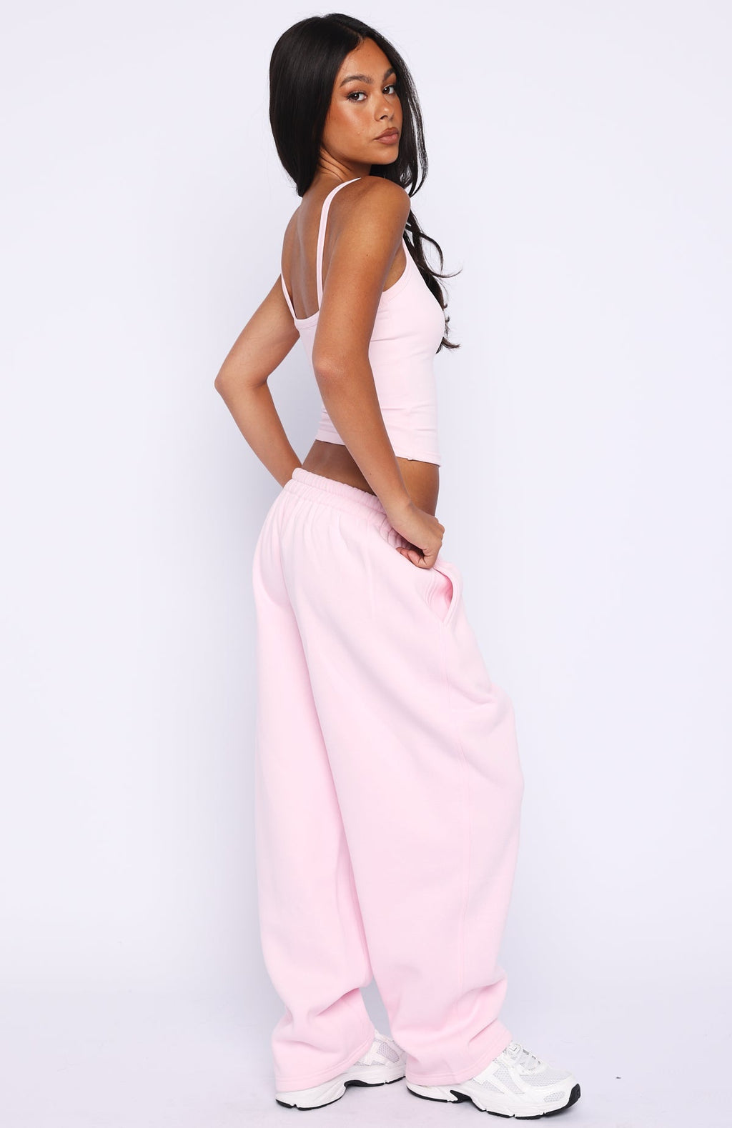 White Fox Know What You Want Barrel Leg Sweatpants Posy